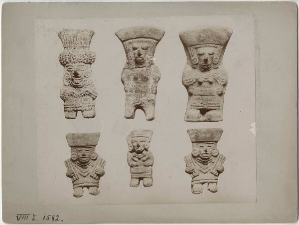 Six clay figures.