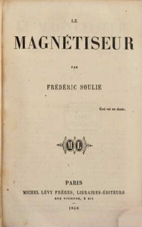 Le magnétiseur