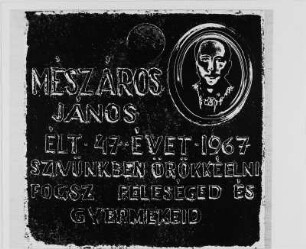 Gedenktafel für Janos Meszaros