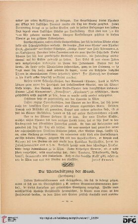 Die Wertschätzung der Musik, [2]