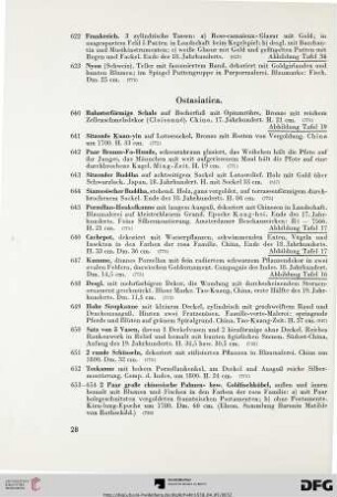 Ostasiatica (Nr. 640-665)