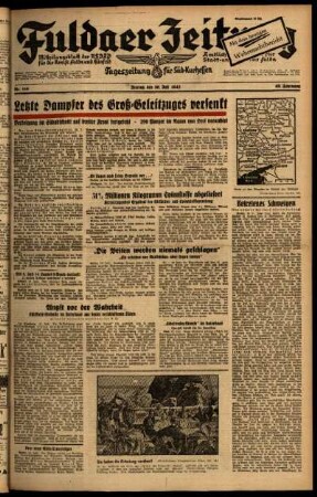 Ausgabe vom Freitag, den 10. Juli 1942.
