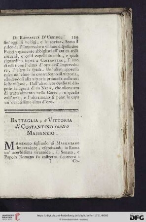 Battaglia, e vittoria di Constantino contro Massenzio