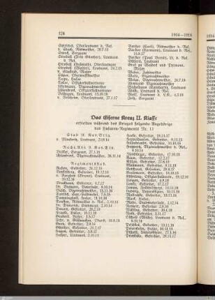 Das Eiserne Kreuz II. Klasse des Husaren-Regts. Nr. 11