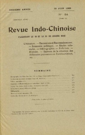 30 Juin 1908. No 84