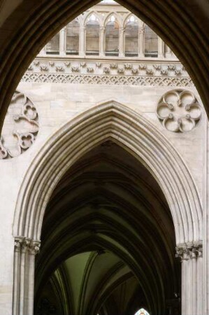 Frankreich. Basse Normandie. Calvados. Bayeux. Kathedrale Notre Dame. 1077 geweiht. Innen