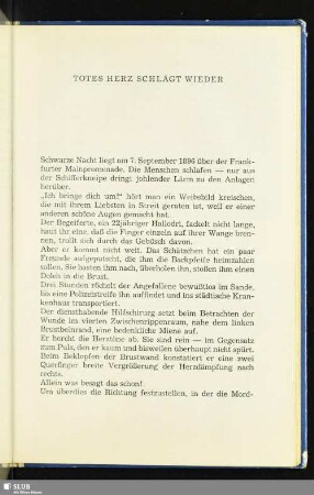 Totes Herz Schlägt Wieder