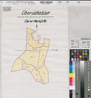 Oer-Erkenschwick (Oer-Erkenschwick), Teilung der Oerschen Mark (Gemeinheit), Übersichtskarte