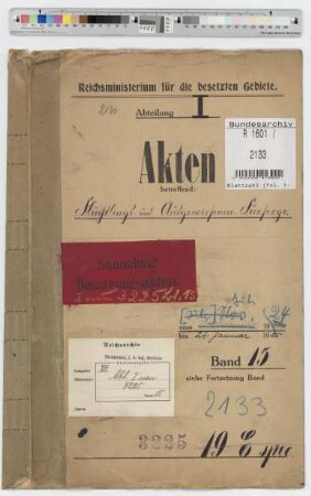Flüchtlings- und Ausgewiesenen-Fürsorge. Nichtbeamte. Allgemein: Bd. 15