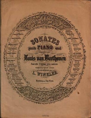 Sonates pour le piano seul