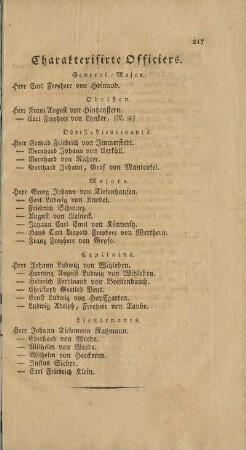 Charakterisierte Officiers