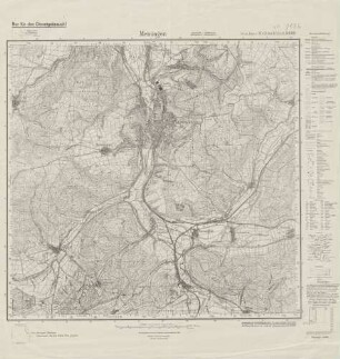 5428 (alte Nr.: 3176) Meiningen, Meßtischblatt (4cm - Karte)