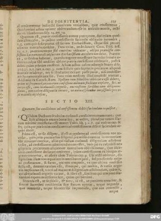 Sectio XIII. Quaenam sint conditiones ad confessionem debitè faciendam requisitae.