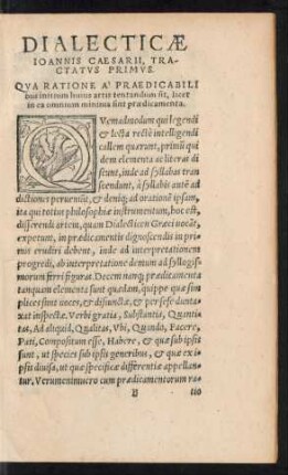 Dialecticae Ioannis Caesarii ...