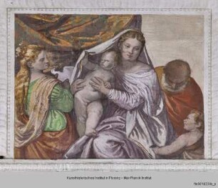 Villa Barbaro; Stanza del Cane : Maria mit Kind und Heiliger Katharina