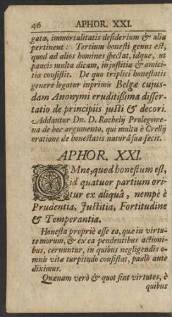 Aphor. XXI.