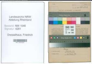 Entnazifizierung Friedrich Dresselhaus , geb. 06.04.1903 (Landwirt)