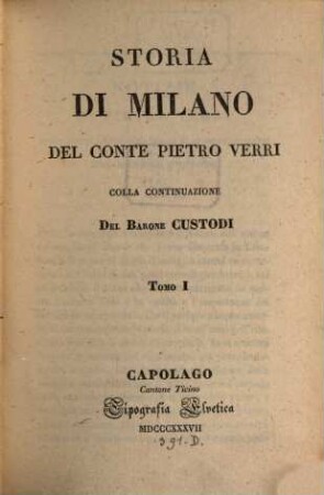 Storia di Milano, 1
