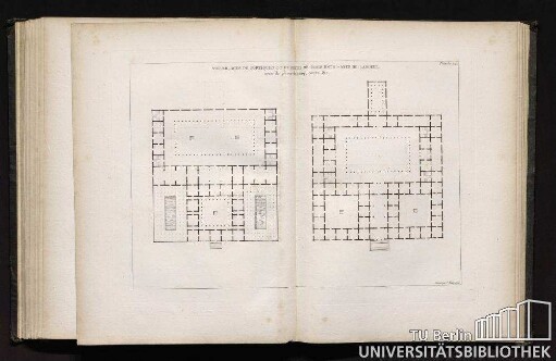Planche 24. Assemblages De Portiques Et De Piéces De Trois Entr'-Axes De Largeur, avec de pièces de cinq, cours, &c.