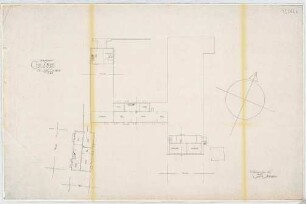 Gsaenger, Gustav; Erlangen - Süd (Bayern); Ev. Matthäus Kirche, Pfarrhaus und Gemeindesaal - Wettbewerb und Vorprojekt (Grundriss Keller)