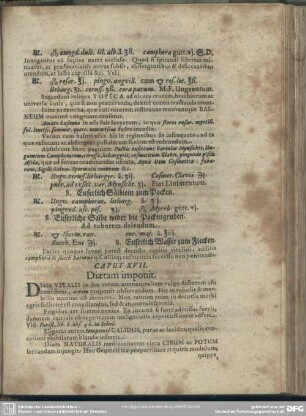Caput XVII. Diaetam imponit