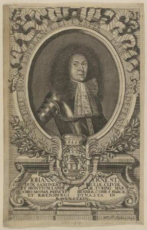 Bildnis des Iohann Ernestus, Dux Saxoniae