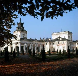 Warschau. Schloss in Wilanow : Warschau. Wilanów-Palast und Park