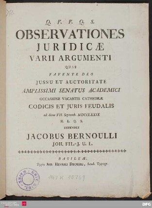 Observationes Juridicæ Varii Argumenti