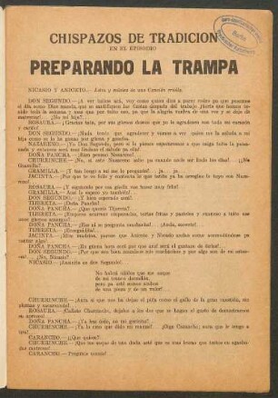 Preparando la trampa