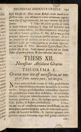 141-152, Thesis XII