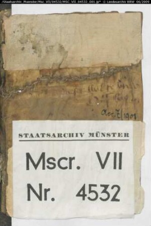 Beschlüsse der Kapitelsitzungen des Klosters Böddeken