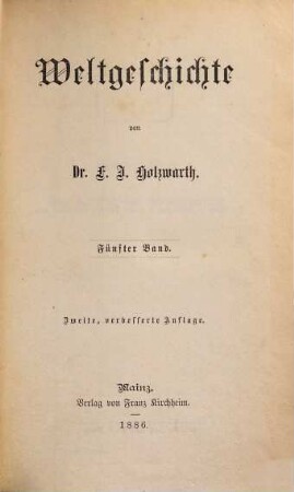 Weltgeschichte, 5. Das Zeitalter der Kirchenspaltung