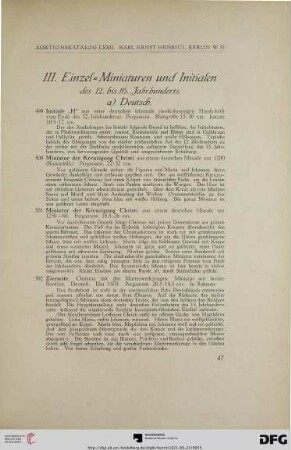 a) Deutsch (Nr. 499-503)