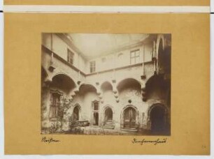 Dompropstei, Meißen: Ansicht Innenhof (aus: Skizzen- und Fotoalbum 24)