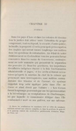Chapitre III. Justice