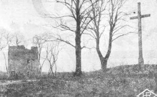 Schöpstal-Kunnersdorf. Ruine der Holländermühle auf dem Kapellenberg, Repro aus Zeitung