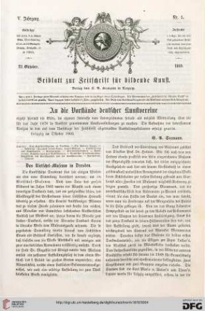 Heft 1 (22. Oktober 1869)