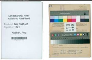 Entnazifizierung Fritz Kuerten , geb. 06.03.1885 (Presser)