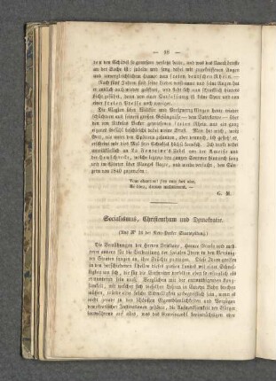 Socialismus, Christenthum und Demokratie.