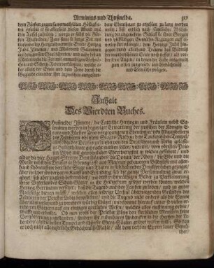 Inhalt des Vierdten Buches.