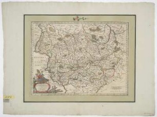 Karte von dem Erzbistum Magdeburg und dem Herzogtum Anhalt, 1:680 000, Kupferstich, um 1640