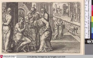 [Die Heilung eines Blindgeborenen; Christ healing the blind]