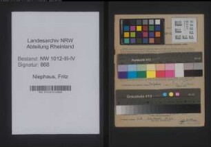 Entnazifizierung Fritz Niephaus , geb. 25.09.1918 (Beifahrer)