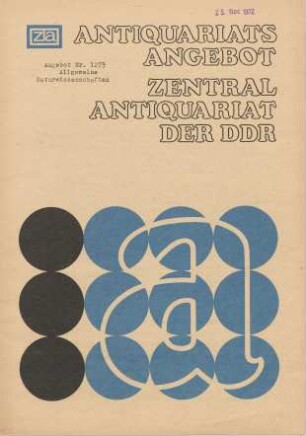 Nr. 1273: Allgemeine Naturwissenschaften