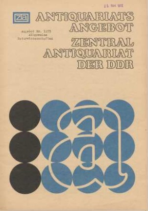 Nr. 1273: Allgemeine Naturwissenschaften