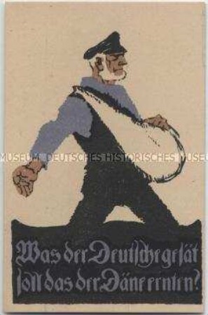 Postkarte zur Volksabstimmung in Schleswig