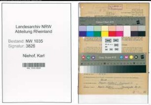 Entnazifizierung Karl Niehof , geb. 03.04.1905 (Ziegelmeister)