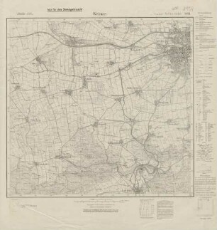5033 (alte Nr.: 2934) Weimar, Meßtischblatt (4 cm - Karte)