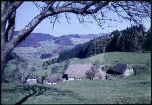 Schweighausen: Pflingsthof, von oben bei Schweighausen