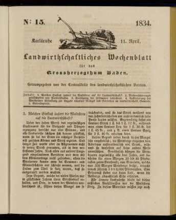 No 15. 11. April. 1834
